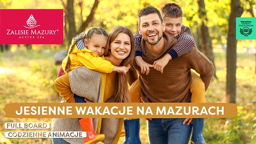 Zalesie Mazury gdzie z dziećmi na weekend jesienią wrzesień październik wakacje rodzinne oferty